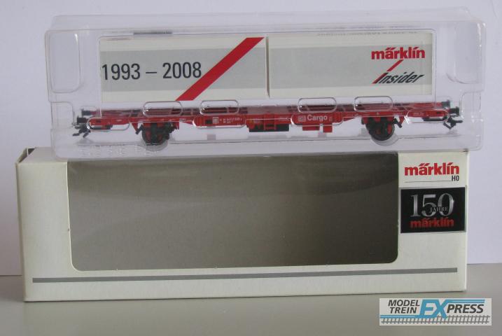 Marklin gebruikt materiaal 94339 Containerdraagwagen 15 Jahre Marklin-Insider in doos