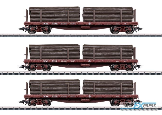 Marklin 45600 US-Rungenwagen-Set zu Shay II