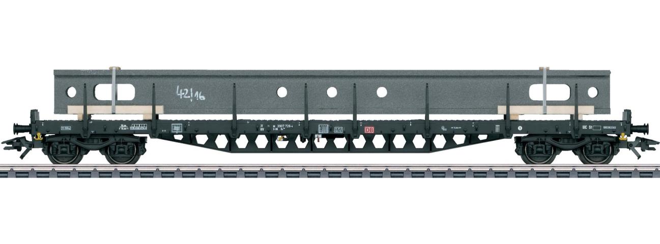 Marklin 47046 Rungenwagen Bauart RS684 in Epoche VI mit Beladung Krananlage
