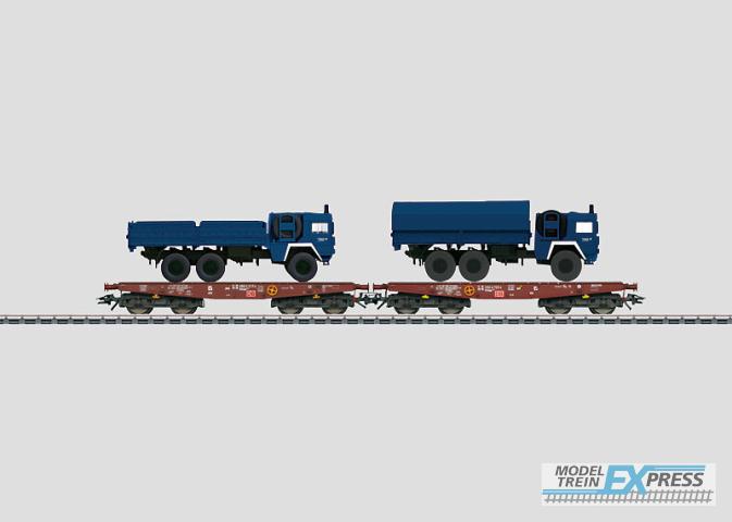 Marklin 48718 Flachwagen-Set THW DB AG