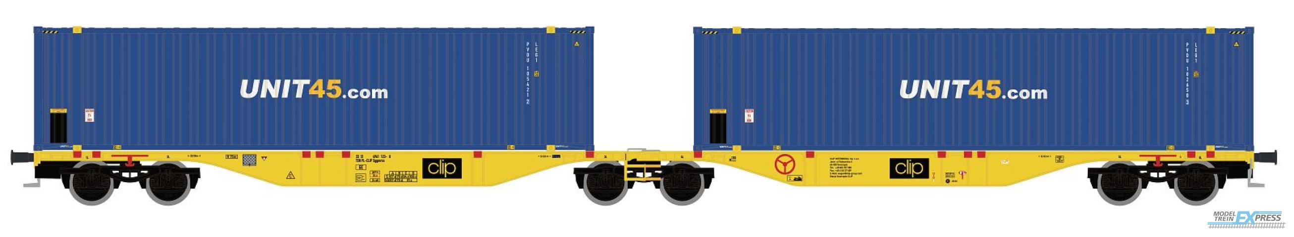 Mehano 28402 1/87 CONTAINERWAGEN SGGMRSS'90 CLIP, EP.VI, UNIT45 (?/25) *