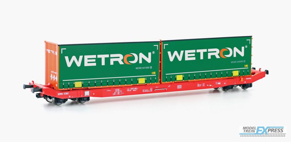 Mehano 28412 1/87 CONTAINERWAGEN SGKKMS 698 DB CARGO, WETRON (?/25) *