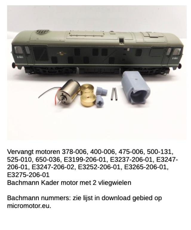 Micromotor.EU 0B005C Bachmann Class 24, 25, 37, 40, 44, 45, 46, 55, 57, 158, 166, 168, 170, 171, 220, 221, D16
