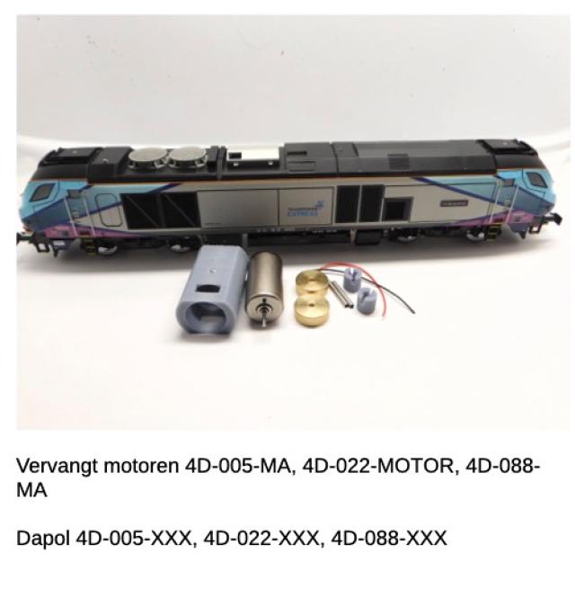 Micromotor.EU 0D004C Dapol Class 59, Class 68, Class 88
