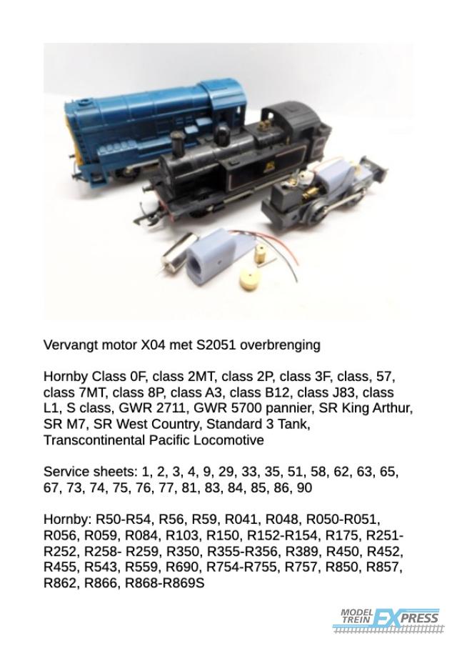 Micromotor.EU 0T010C Hornby X04 replacement