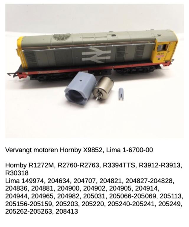 Micromotor.EU 0T015G Hornby, Lima Class 20