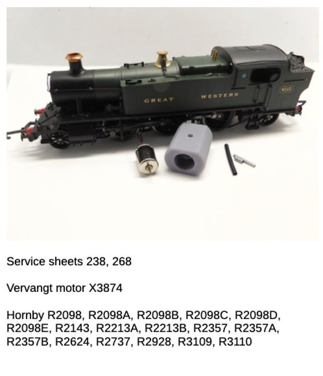 Micromotor.EU 0T016 Hornby GWR Class 61XX Prairie