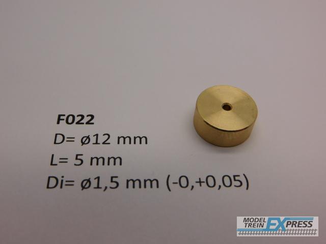 Micromotor.EU F022 Flywheel ø12 mm x 5 mm x ø1,5 mm