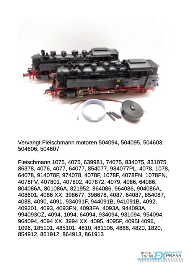 Micromotor.EU HF011 Fleischmann BR 78, BR 86, BR 94, T 16.1, T 18, PKP Oko 1, PKP Tkt3, SNCB reeks 98, SNCF 050, SNCF 232, SZD TP
