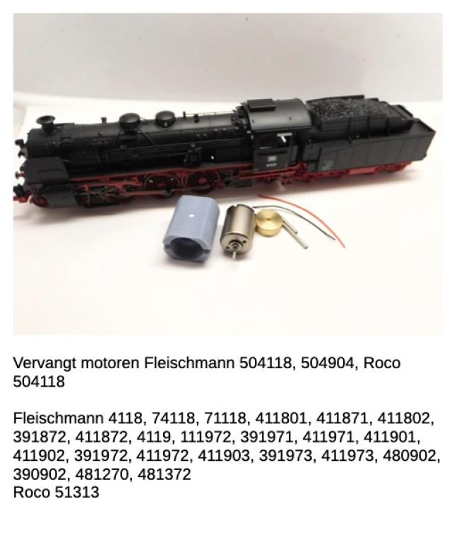 Micromotor.EU HF016F Fleischmann, Roco BR 18, S 3/6