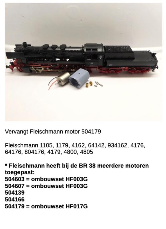 Micromotor.EU HF017G Fleischmann BR 38, BR 50, P8
