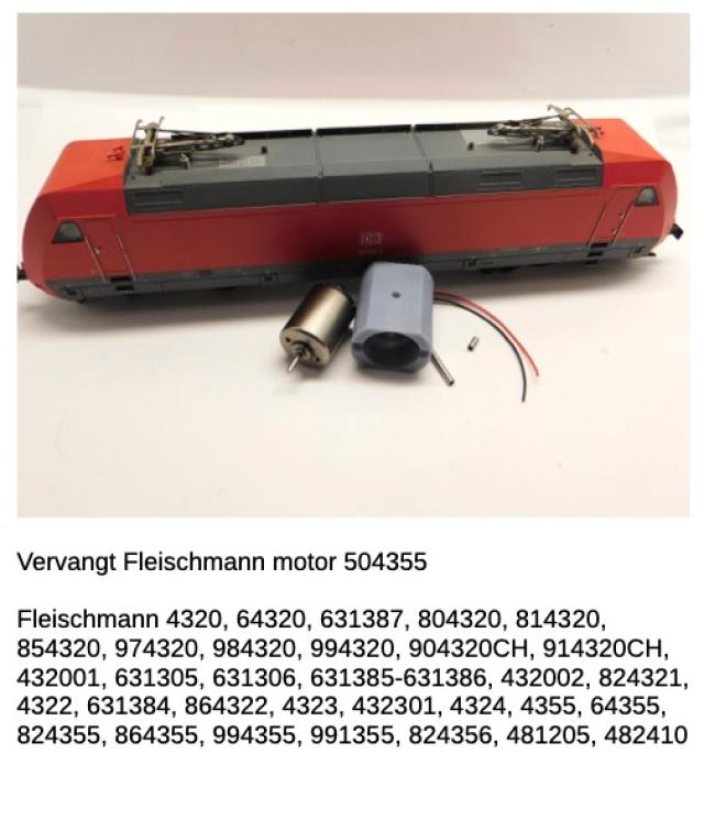Micromotor.EU HF019 Fleischmann BR 101, BR 145, BR 146, Re 481, Re 486