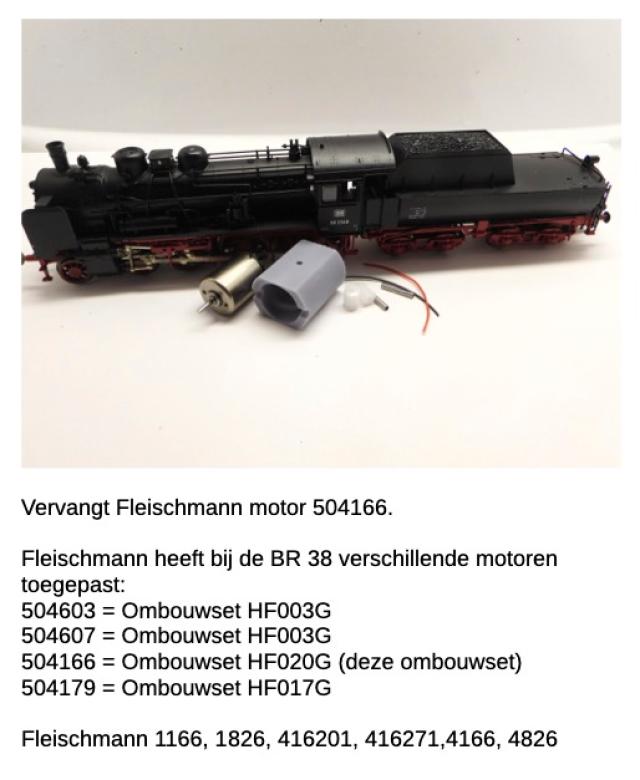 Micromotor.EU HF020G Fleischmann BR 38 (38 2202, 38 3346, 38 3715)