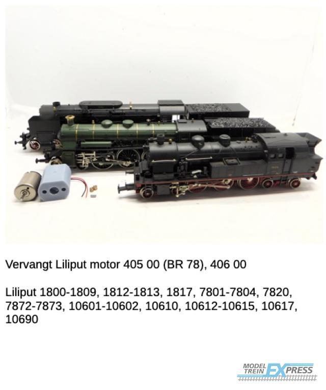 Micromotor.EU HLI004 Liliput BR 18.4, S 3/6, DR BR 12, BBÖ BR 214.10 ÖBB T12 006, BR 78