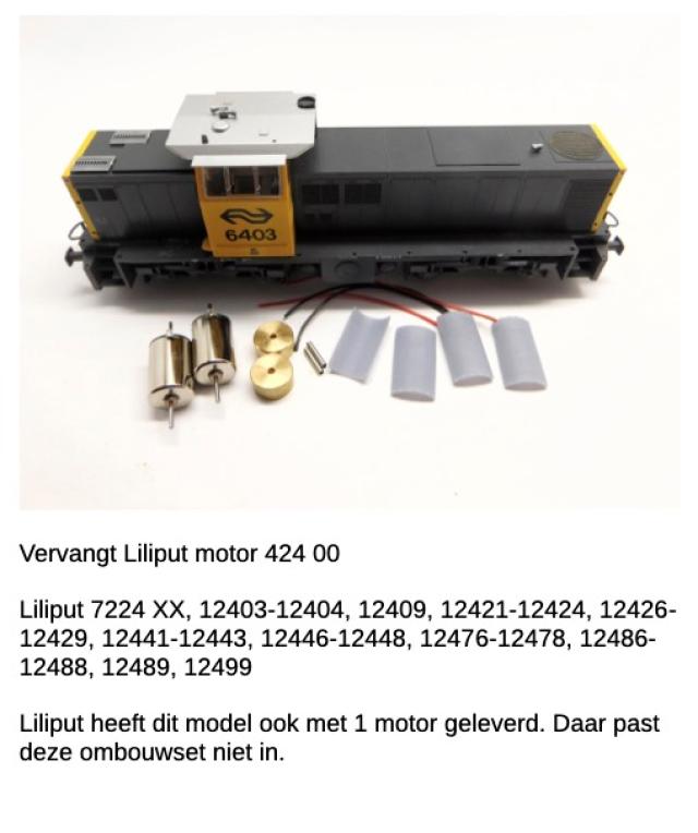 Micromotor.EU HLI013F Liliput MAK (Modellen met 2 motoren) AKN, EBV, HGK, KBE, KVB, NS, Tegernseebahn