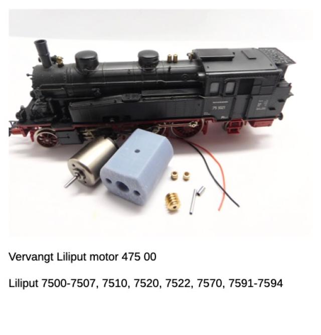 Micromotor.EU HLI023G Liliput (Wenen) BR 75, Bad Vic, SNCF 131 TX