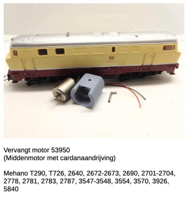 Micromotor.EU HME006 Mehano / RSO /  Tempo BR 210, BR 218, V 160, EVB 420