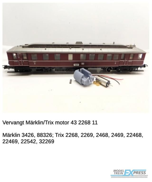 Micromotor.EU HMT007G Märklin / Trix Märklin / Trix DB VT 62, DRG VT 858/ 859,  SNCB Serie 600