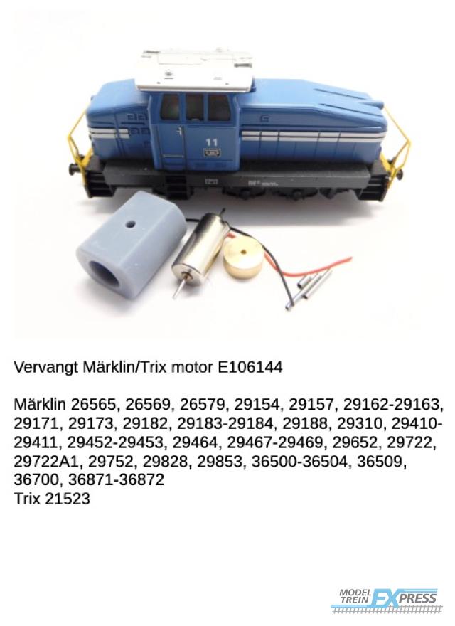 Micromotor.EU HMT011F Märklin / Trix BR 89, BR 98, DHG 500 (DB, Privat, SBB, VTG) , DHG 700, Gp (DSB), KLVM (Circus), Reeks 8000 (SNCB), U43, V5 (SJ)