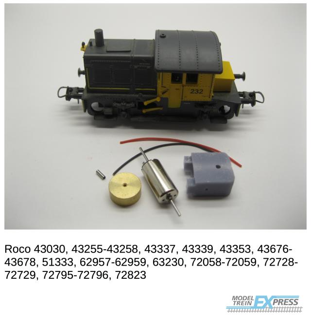 Micromotor.EU HR001F Roco NS 200/300 Sik (New Model), Glaskasten, BR 98.3, Ptl 2/2, KPEV T2