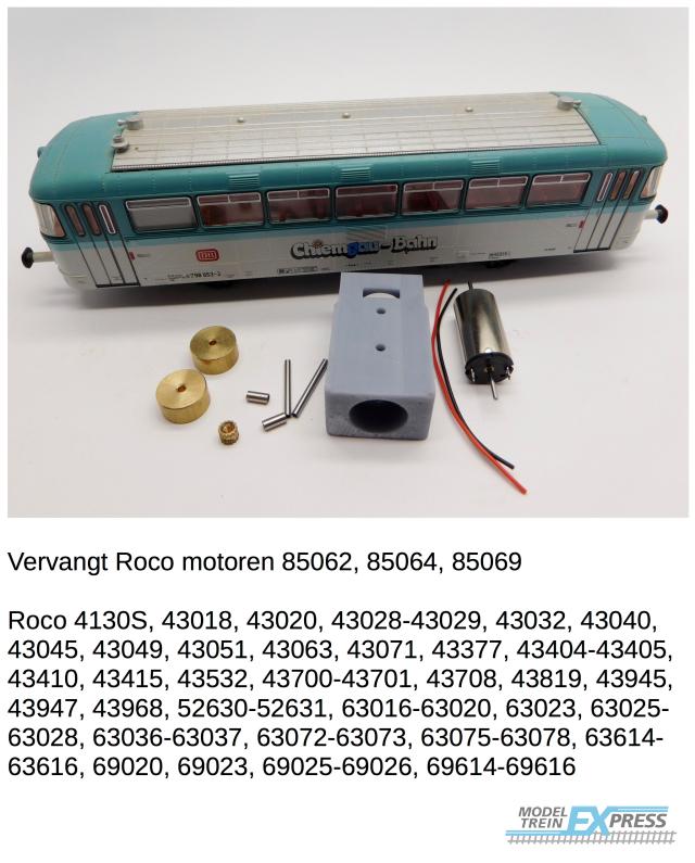 Micromotor.EU HR013F Roco DR BR 104, DB BR 740, DB E44, DB E44.5, DB VT 98, DB VT 798, ÖBB Rh 1045, Rh 5081, ACT Aln, FSE AD, Renfe FRI 591