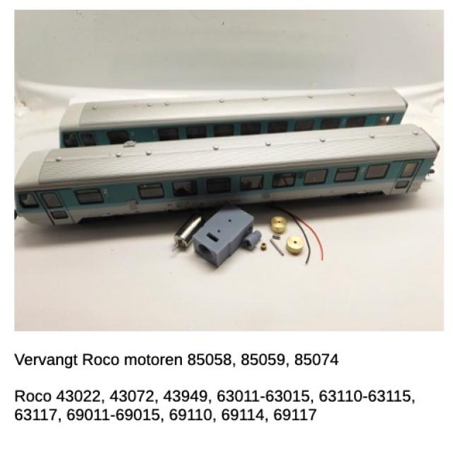 Micromotor.EU HR044C Roco BR 628 (DB, CFL), VT 71 Taunusbahn, FS Aln 442/448, FS Aln 448/460