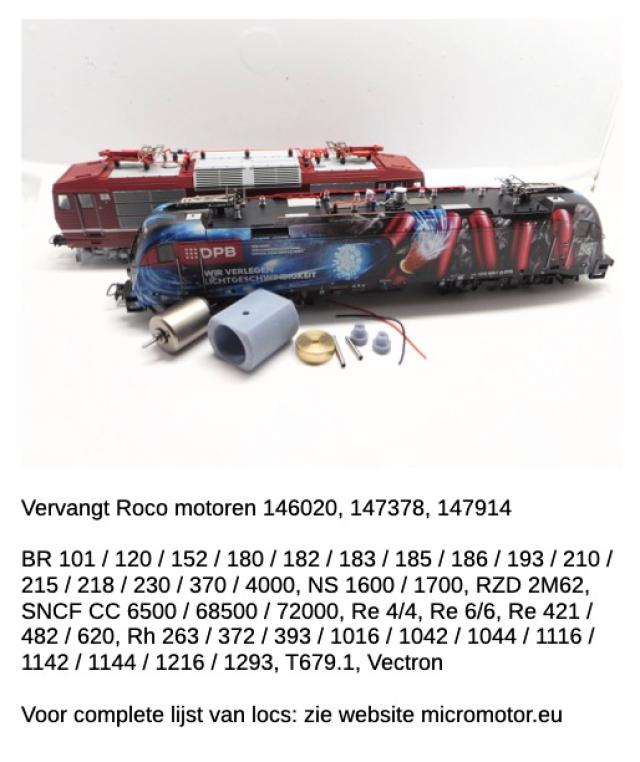 Micromotor.EU HR046C Diverse Roco loks - zie foto