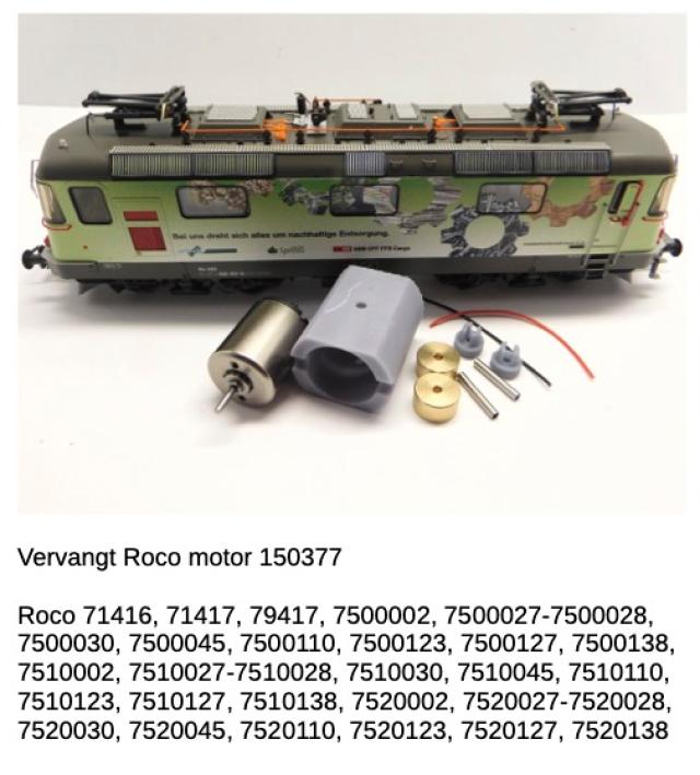 Micromotor.EU HR050C Roco Re 4/4 II, Re 420, Re 421