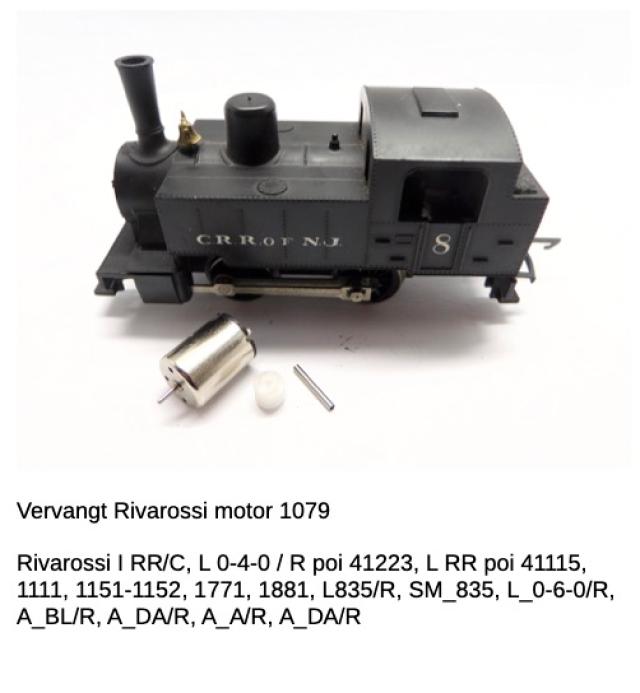 Micromotor.EU HRI008G Rivarossi 0-2-0 (FS, Central Railroad of New Jersey), GR 835*, 0-6-0T Switcher, Badoni  Locomotive, US Army diesel