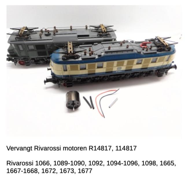 Micromotor.EU HRI015 Rivarossi BR 117, BR 118, BR 119, E17, E 18, E19
