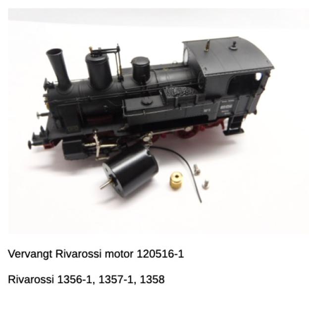 Micromotor.EU HRI017G Rivarossi BR 89 (89 638, 89 656) , K. Bay. Sts. B. DII (2454) Round motor