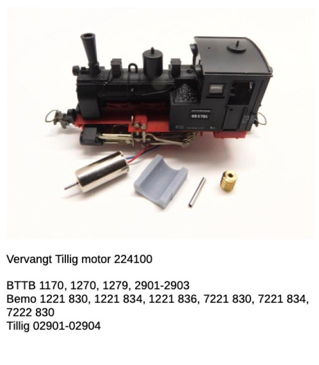 Micromotor.EU HSB009G BTTB - Zeuke, Bemo - Zeuke, Tillig BR 99 DR Spreewaldbahn