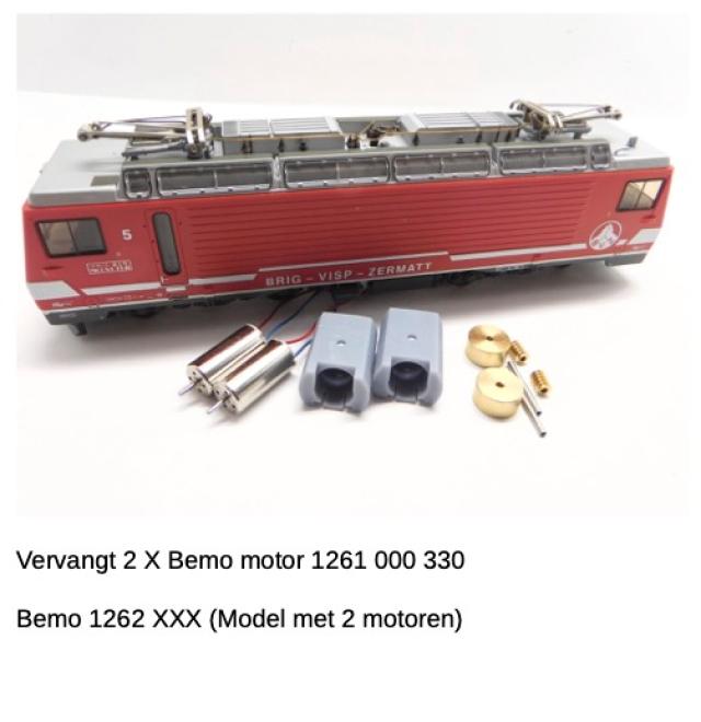 Micromotor.EU HSB010C Bemo FO BVZ HGe 4/4 I, FO BVZ HGe 4/4 II (2 motoren !)