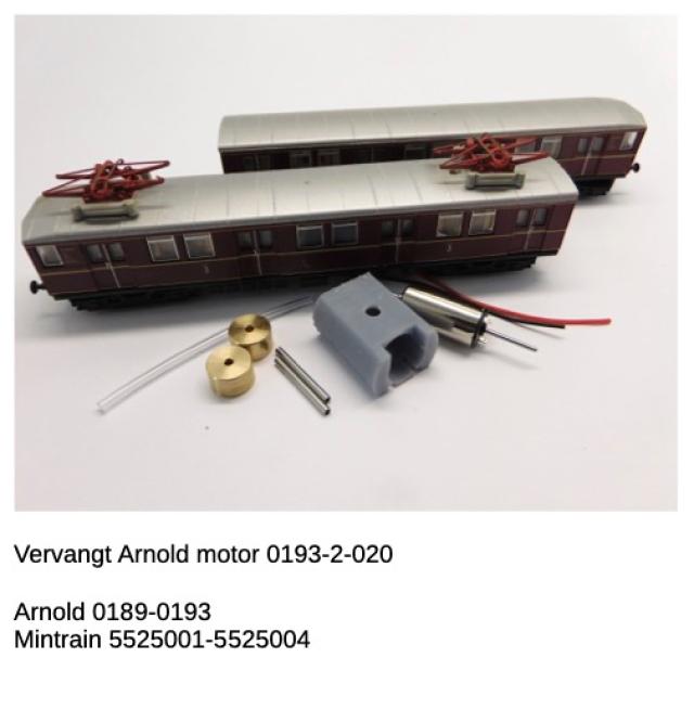 Micromotor.EU NA057C Arnold, Minitrain, Rivarossi ET 165, ET 182, BR 275, BR 475