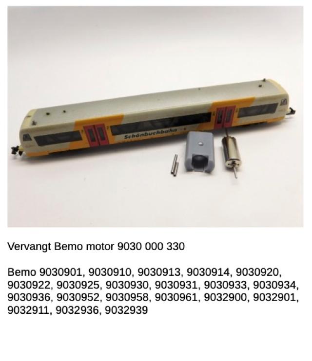 Micromotor.EU NBE001 Bemo Regio Shuttle RS1, RAB 650, VT 010, VT 011, VT 20, VT 22, VT 25, VT 36, VT 39, VT 44, VT 63, VT 210, VT 414, VT 423, VT 431, VT 433, VT 446, VT 530, VT 531, VT 650