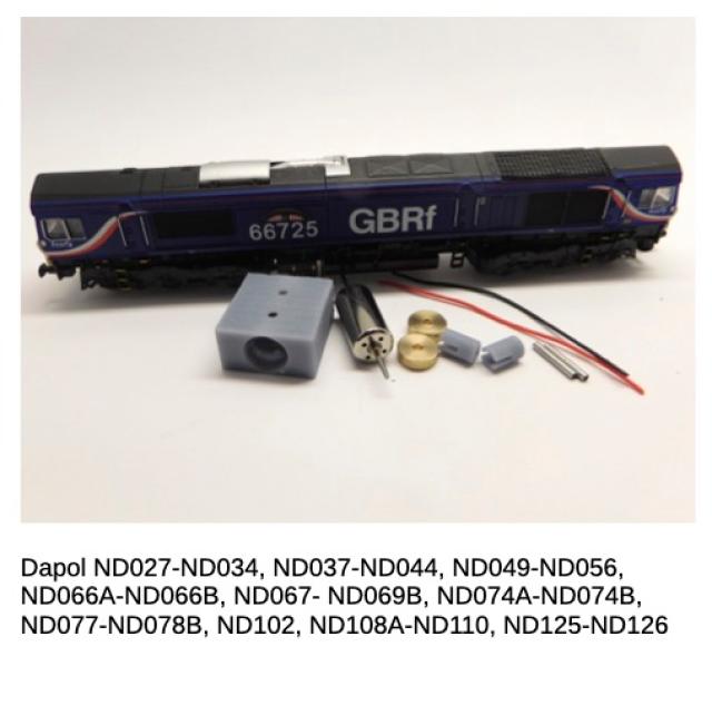 Micromotor.EU NDA005C Dapol Class 66 - Models with old Mabuchi motor