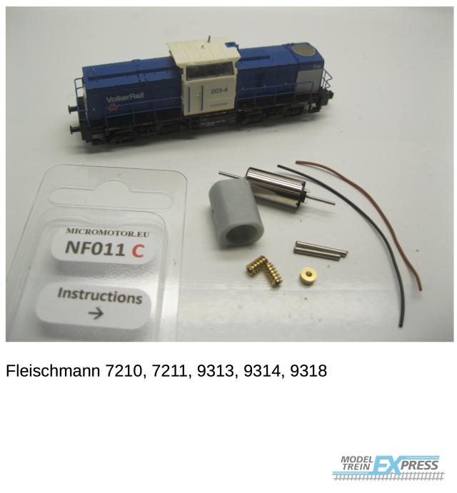Micromotor.EU NF011C Fleischmann V110, DR 110-112, 114, DB 203-204, RRF/BAM 20, Spitzke , Volker Rail, Railion 204, SBB 203
