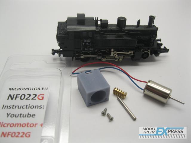 Micromotor.EU NF022G Flm BR 80 (DB DR DRG), RAG D727, BR 91.3 (DB, DR, SNCB, ÖBB, SNCF, WLE, DSB),  T 9.3 (KPEV KWStE)