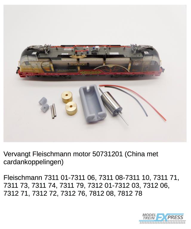 Micromotor.EU NF044C Flm DB BR 182, BR 183, BR 190, ÖBB 1016/1116/1216, HKX ES 64 U2, MAV 470, GySEV 1047.5 - China met cardan