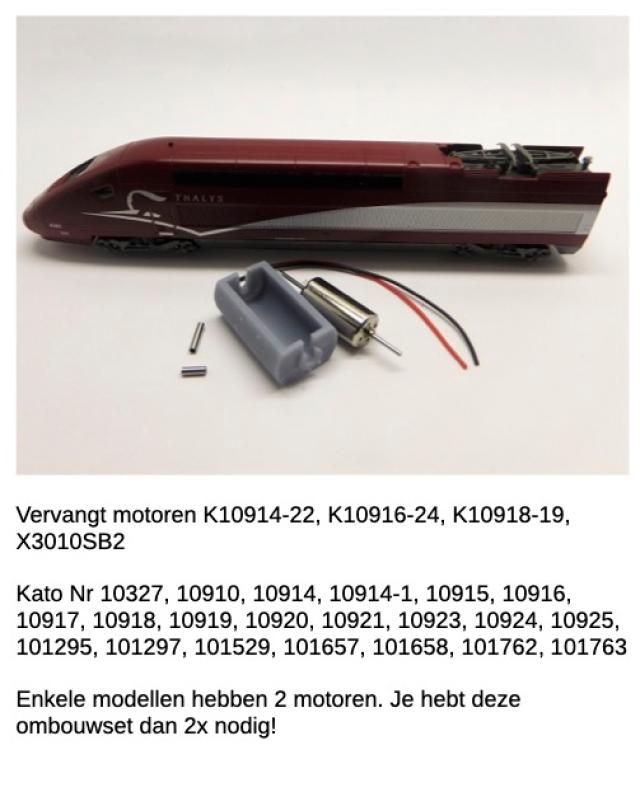Micromotor.EU NH017 Kato SNCF Duplex, Eurostar, Lyria, POS, Reseau, Thalys PBKA