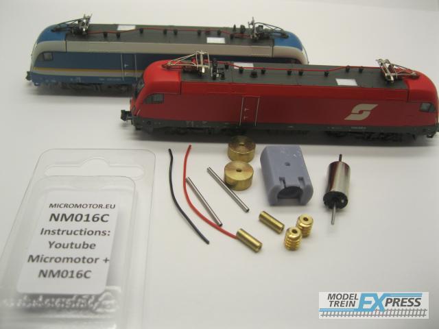 Micromotor.EU NM016C Minitrix BR 127, BR 152, BR 182, BR 183, BR 189, RENFE BR 252,  ES 64 P, ES 64 F4, SBB Re 474, ÖBB  1016/1116, GYSEV  470