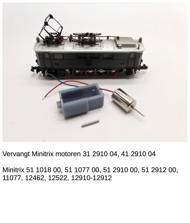 Micromotor.EU NM037 Minitrix E 36, EP 3/6