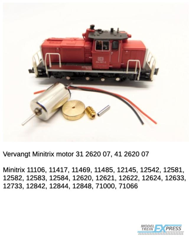 Micromotor.EU NM044C Minitrix V 60, BR 360 (Modell mit Schnittstelle), BR 260, BR 261, BR 360, BR 361, BR 362, BR 364, SNCB Reeks 80