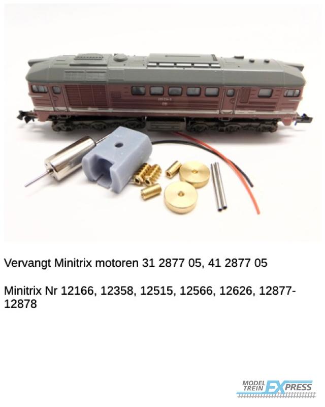Micromotor.EU NM070C Minitrix BR 220, CSD BR 781, V 200 DR / WAB, Taigatrommel