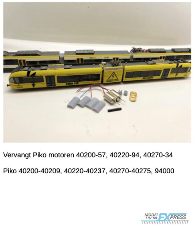 Micromotor.EU NP003C Piko BR 440, BR 442, BR 646, GTW 2/6, GTW 2/8, RABe 526, Talent  (2 Motors)