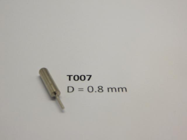 Micromotor.EU T007 Vervangingsstift voor T005: 0.8 mm