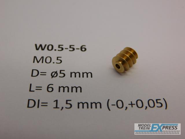 Micromotor.EU W0.5-5-6 M0.5 D=ø5 L=6 DI=1.5 mm