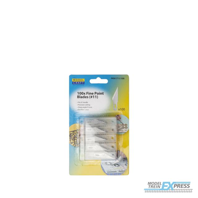 Modelcraft PKN1711-100 100x Fine Point Blades (#11)