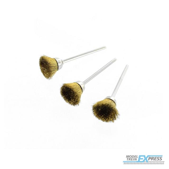 Modelcraft RBU4810-3 3 BRASS CUP BRUSHES