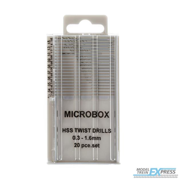 Modelcraft RDR4001 Microbox drill set (20) 0.3-1.6mm